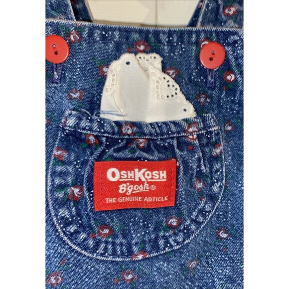 Vintage OshKosh B’Gosh Girls Shortalls Overalls Size 4T - Picture 2 of 7